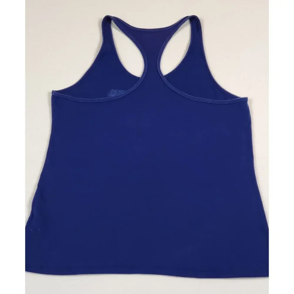 Pre Owned Nike Women's Tank Top Just Do It. Size XL Color Royal Blue